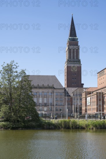 Town Hall and Opera House, Little Kiel, Kiel, Kiel Fjord, Baltic Sea, Schleswig-Holstein, Germany