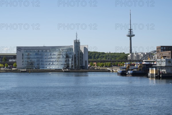 Hörn Campus, modern office building, Querkai, Germaniahafen, Kiel, Kiel Fjord, Baltic Sea, Schleswig-Holstein, Germany