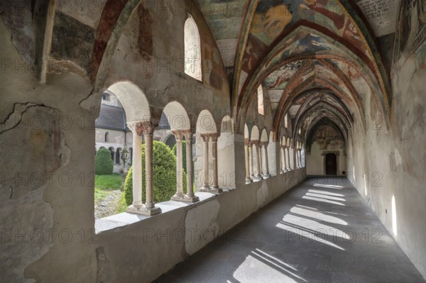 Cathedral cloister around 1370, the frescoes were painted from around 1390, Bressanone Cathedral, Cathedral Square, Bressanone, South Tyrol, Italy