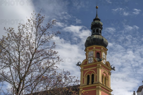 Church tower of Wilten Abbey, Klostergasse 7, Wilten, Innsbruck, Austria