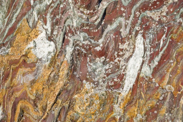 Rock detail with marbled structure, Switzerland