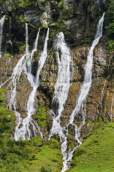Jungibach Falls in Gental near Engstlenalp, Canton Bern, Switzerland