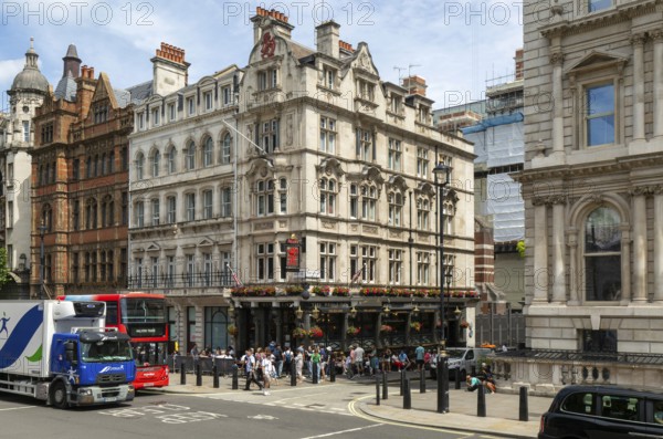 The Red Lion public house, Parliament Street, Westminster, central London, England, UK built c 1890