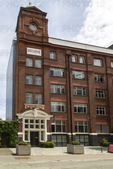 Beefeater gin distillery historic building, Montford Place, Vauxhall, Lambeth, London, England, UK