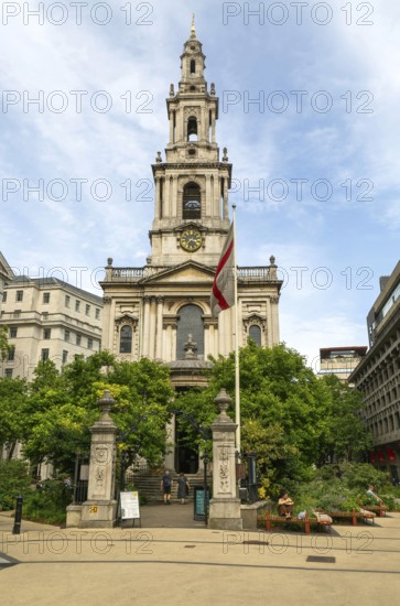 St Mary le Strand church, Strand, City of Westminster, central London, England, UK