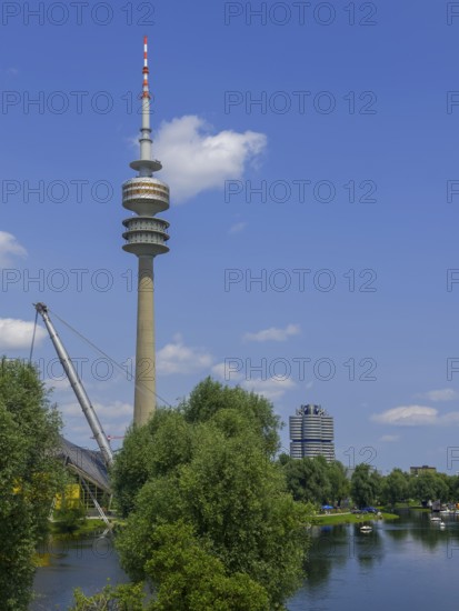 Olympic Tower, Olympic Park, Munich, Bavaria, Germany