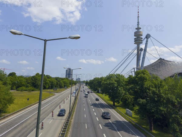 Olympic Tower, Olympic Park, Munich, Bavaria, Germany