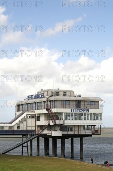 Eemshotel, Delfzijl, harbour town, Ems estuary, Province of Groningen, Netherlands, Delfzijl, Netherlands