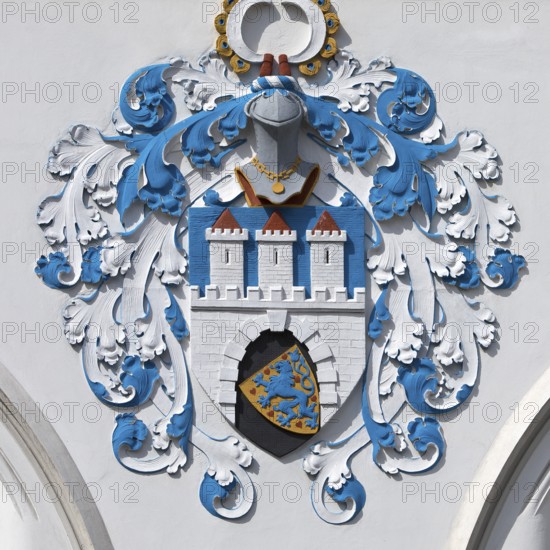 City coat of arms at the Bomann Museum, Celle, Lower Saxony, Germany