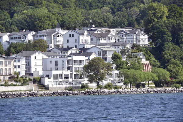 Houses with spa architecture in Sassnitz on RÃ¼gen, Mecklenburg-Vorpommern, Germany