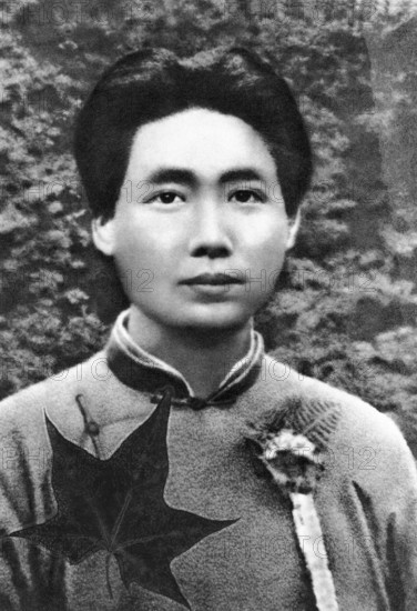 Portrait of the young Mao Zedong or Mao Tse-tung, (1893-1976) Mao Zedong Tse-dong, ca. 1920s, China