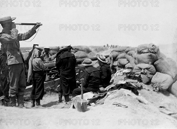 Chinese soldiers in Tsingtau, China around 1900