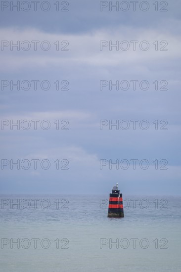 Lighthouse on a Sea in Granville, Manche, Normandy, France