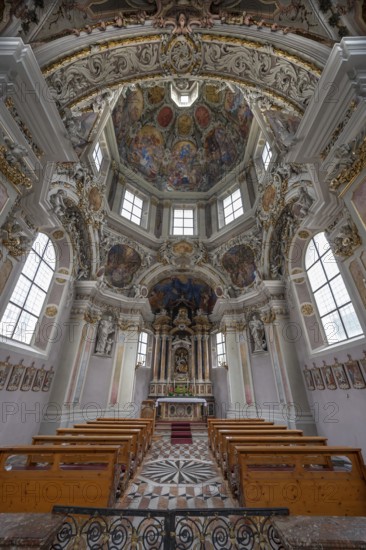 Chancel of the collegiate basilica, Neustift St Margarethen, Vahrn, district of Bozen, South Tyrol, Italy