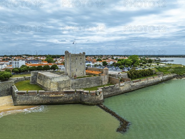 Fouras from a drone, Fouras-les-Bains, Charente-Maritime, Nouvelle-Aquitaine, France