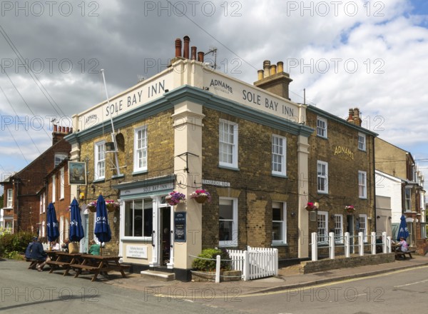 The Sole Bay Inn, historic Adnams public house, Southwold, Suffolk, England, UK
