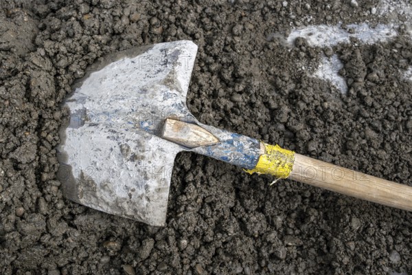 Construction site Shovel gravel