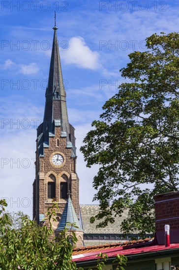 The church of Lysekil (Lysekils Kyrka) on Rosviksberg, Lysekil, BohuslÃ¤n, VÃ¤stra Götalands lÃ¤n, Sweden, Scandinavia