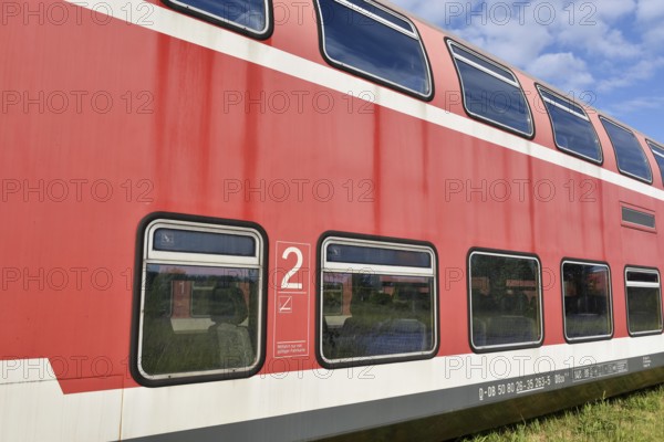 Old double-decker wagon on the sidings