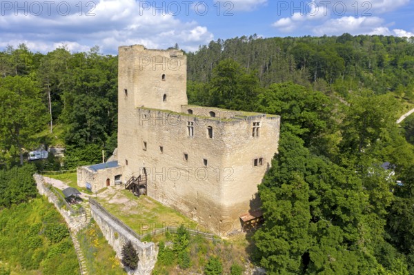 Liebenstein castle ruins, Liebenstein, rural municipality of Geratal, Ilm district, Thuringia, Germany