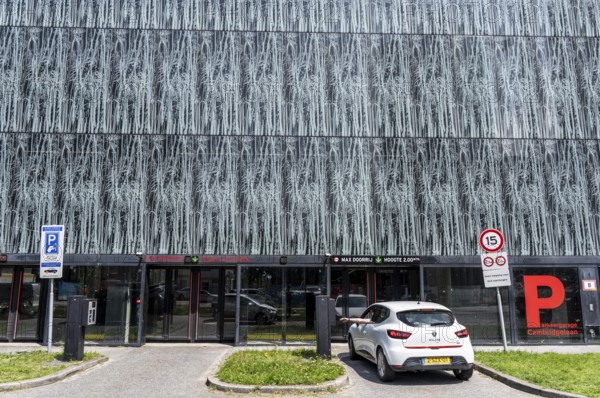 The University Library car park in the Science Park, Utrecht University, Netherlands