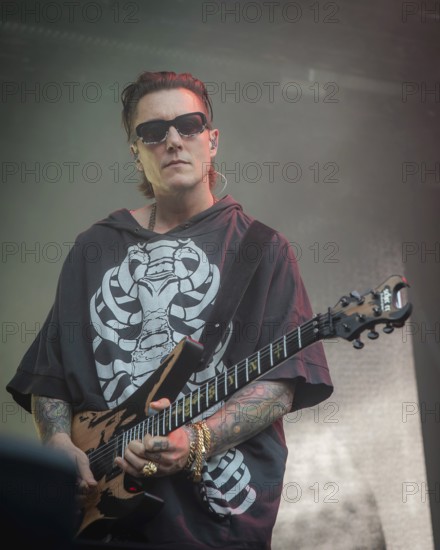 Synyster Gates (Brian Elwin Haner Jr.), guitarist of Avenged Sevenfold live at the Zitadelle Spandau in Berlin on 21/06/2025
