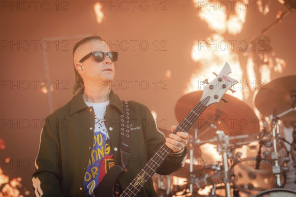 Johnny Christ, bassist of Avenged Sevenfold live at the Berlin Zitadelle Spandau on 21/06/2025