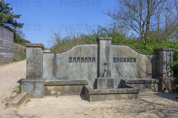 Barbara Brunnen, German WW2 water well at Atlantikwall Raversyde, Atlantic Wall open-air museum at Raversijde, West Flanders, Belgium
