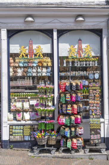 Souvenir shop, in the historic centre of Utrecht, Netherlands