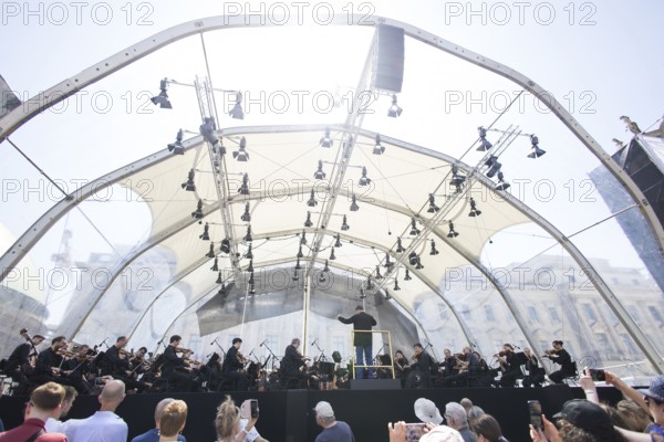 Staatsoper fÃ¼r alle, a free open-air concert with conductor Christian Thielemann and the Staatskapelle Berlin on Berlin's Bebelplatz, Berlin, 22 June 2025