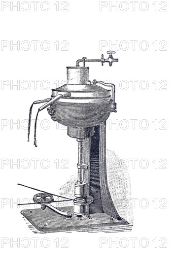 Dairy industry, butter production, Laval separator, around 1860, digitally improved reproduction of a 19th century model, historical, exact date unknown