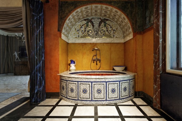 Roman bath, Ernst Fuchs Museum, former mansion of architect Otto Wagner, Vienna, Austria, Europe