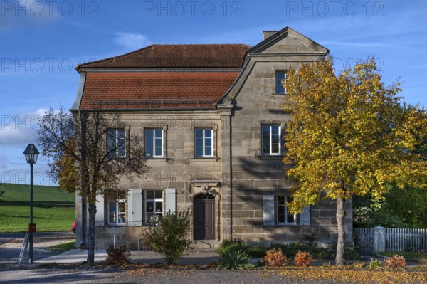 Community house with apartment built around 1880, Beerbach, Middle Franconia, Bavaria, Germany