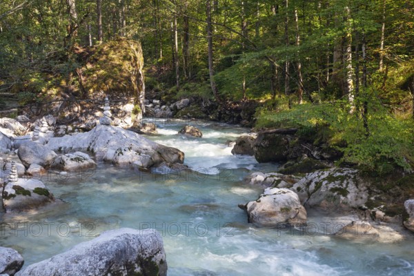 Bach, Wildbach, Ramsauer Ache, Berchtesgadener Land, Upper Bavaria, Germany