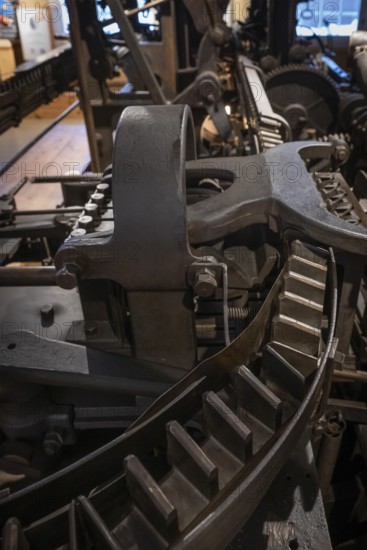 Historic machine for making matches, Tändsticksmuseet Match Museum or Match Museum, Jönköping, Jönköpings län, Sweden