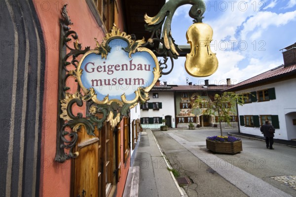 Geigenbaumuseum, figurehead, Mittenwald, Upper Bavaria, Germany