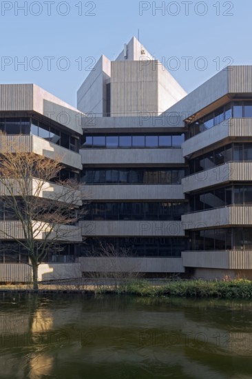 Rank-Xerox House, Brutalist office building, exposed concrete façade, Hentrich, Petschnigg und Partner architecture firm, Düsseldorf, North Rhine-Westphalia, Germany