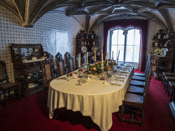 Interior of the palace Palácio Nacional da Pena, Sintra, Portugal