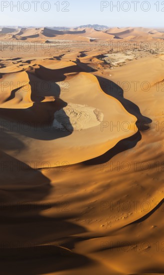 Aerial view, Dramatic sand dunes in the Namib Desert, Namib Naukluft Park, Namibia