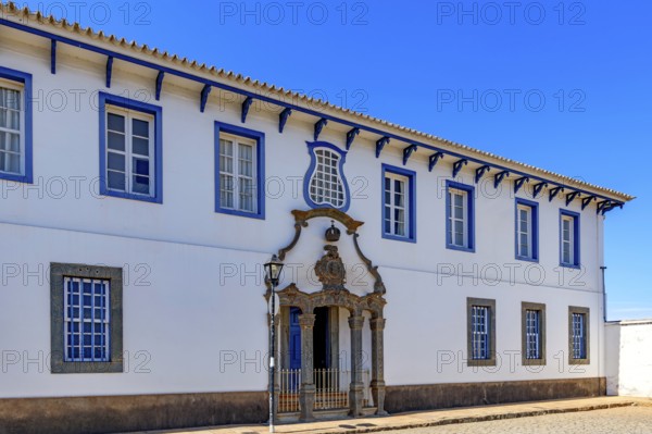 Historic mansion with colonial architecture in the city of Congonhas, Minas Gerais, Congonhas, Minas Gerais, Brazil