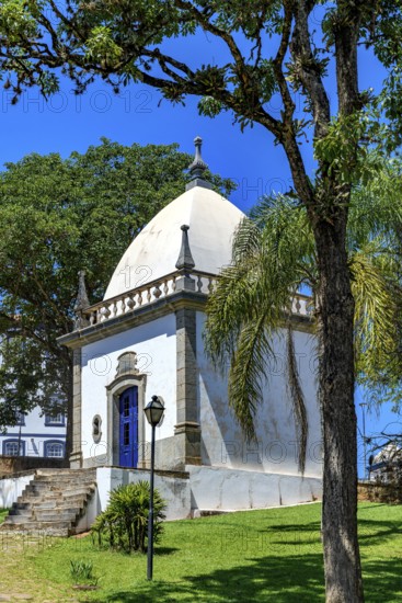One of the many chapels in the sanctuary of Bom Jesus do Matosinhos in the city of Congonhas, Minas Gerais, Congonhas, Minas Gerais, Brazil