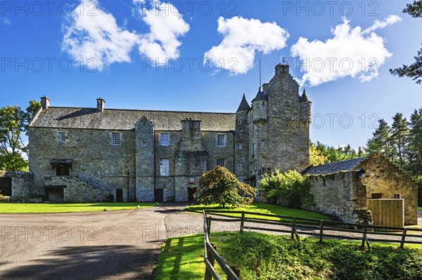 Ferniehirst Castle, Oxnam, Jedburgh, Scottish Borders, Roxburghshire, Scotland, UK