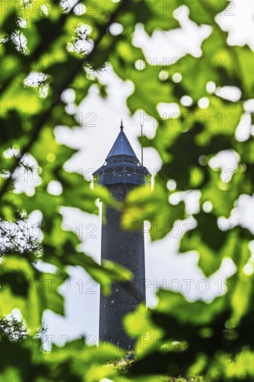 Waterloo Monument over Scottish fields and farms, Jedburgh, Scotland, UK