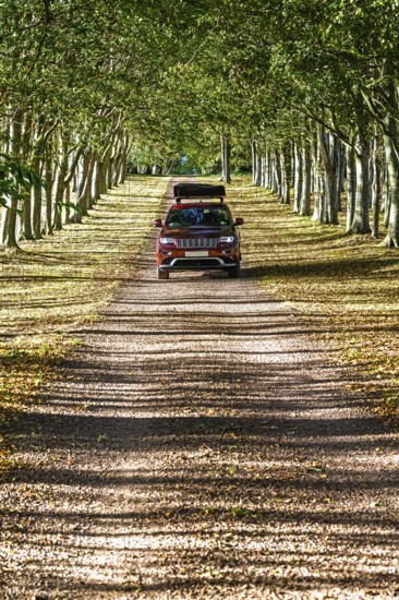 4x4 car trip with roof tent on the Scottish wilderness, Scotland, United Kingdom