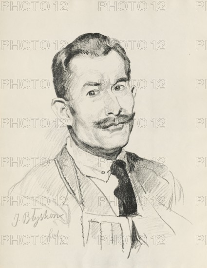 Jozefat (Józef) Blyskosz (b. 14 April 1876, d. January 1947) Senator of the Second Republic in the years 1922 - 1927, Member of the Sejm in the years 1919 - 1922 and 1928 - 1930, previously Member of the I. and II. Duma of the Russian Empire, member of the Polish Circle in the Duma, appointed member of the State Council in 1918, member of the Supreme Council of the Polish People's Party, farmer, publicist, historical, authentic, digitally restored reproduction from an original from around 1919, exact date of depiction unknown