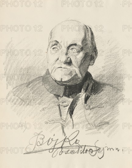 Jakub Bojko (b. 7 July 1857, d. April 1943) Polish activist, publicist and writer, one of the pioneers of the popular movement in Galicia, co-founder of the People's Party in Galicia (1895), deputy in the Constituent Sejm and in the Sejm of the second legislative period in the Second Polish Republic as well as senator of the first and third legislative periods, historical, authentic, digitally restored reproduction from an original from around 1919, exact date of depiction unknown