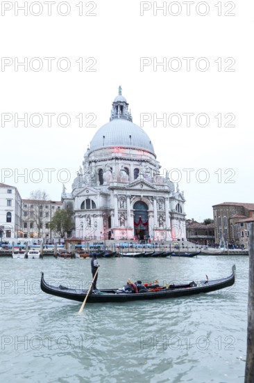 The Basilica di Santa Maria della Salute on the Grand Canal, Venice, Veneto, Italy