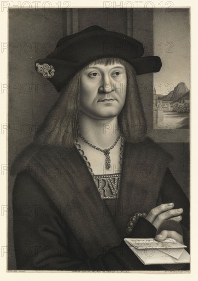 Haller von Hallerstein, Jerome, died 1519, imperial councilor and paymaster of Charles V, court official, Germany, historical, authentic, digitally restored reproduction from a model from the 19th century, record date not stated