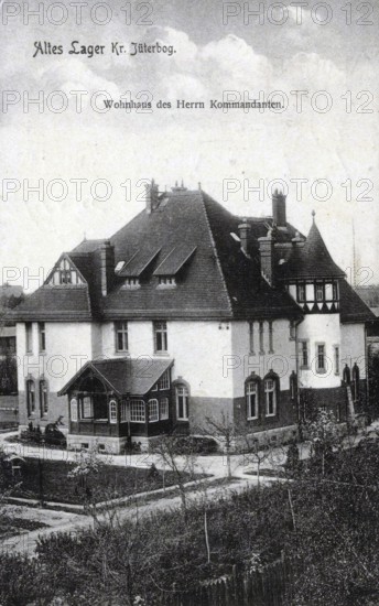 Old camp, district of Jüterbog, district of the municipality of Niedergörsdorf in the district of Teltow-Fläming in Brandenburg, Germany, postcard, view around 1900 - 1910, historical, digital reproduction of a historical postcard, authentic, public domain, from that time, exact date unknown