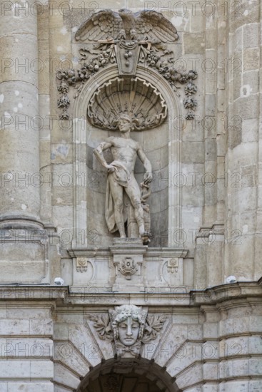 Buda Castle, Lion's Court entrance, Budapest, Hungary